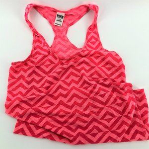 PINK VICTORIA'S SECRET Racerback Chevron Sleep Top